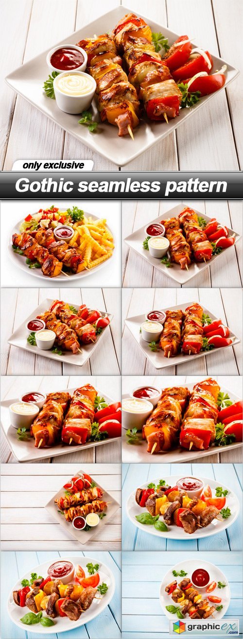 Kebabs - grilled meat - 10 UHQ JPEG