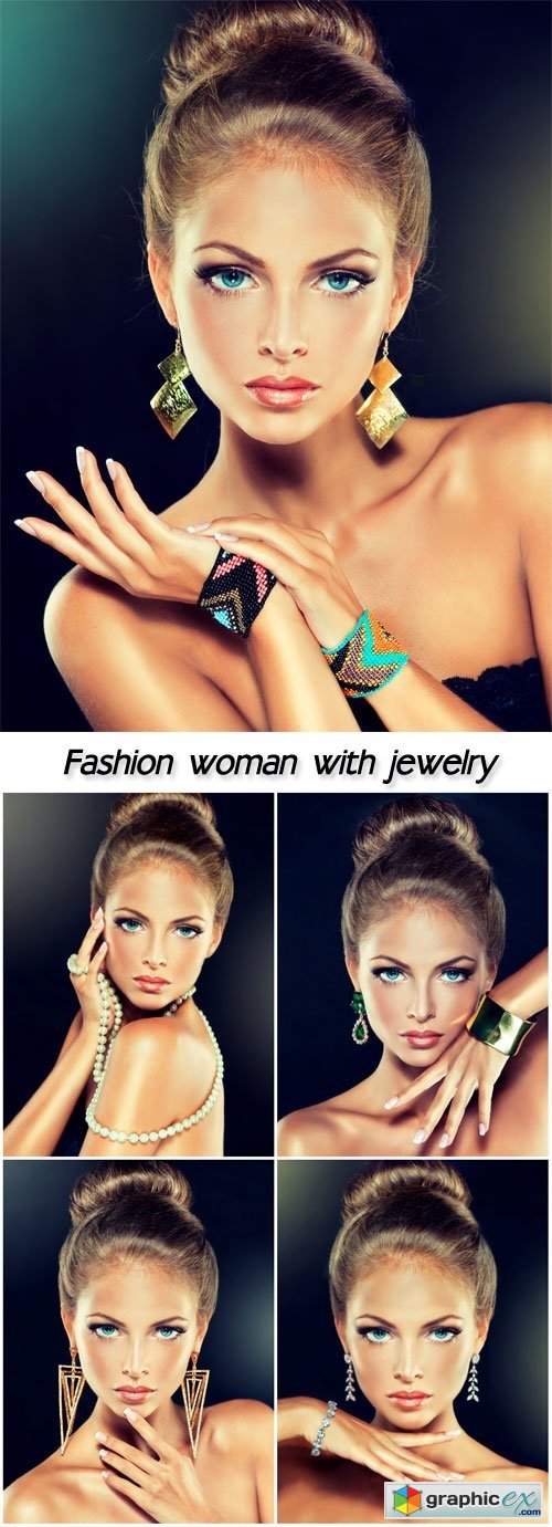 Fashion woman with jewelry