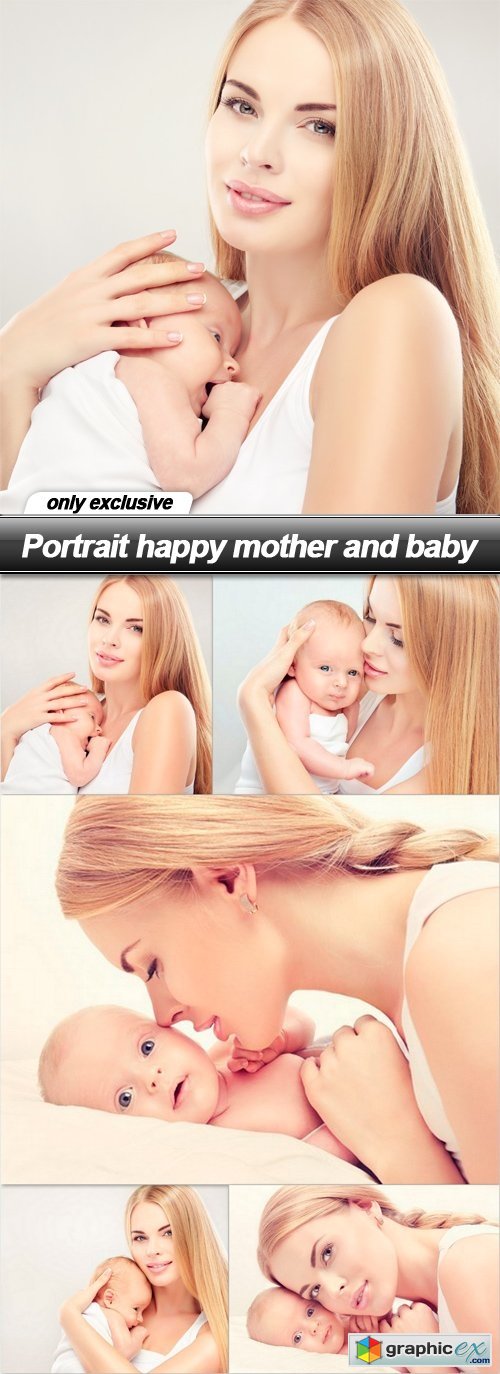 Portrait happy mother and baby - 5 UHQ JPEG