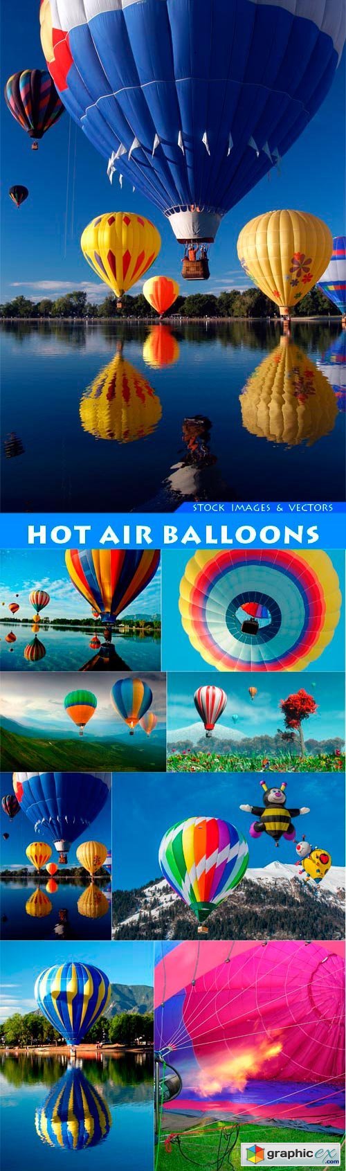 Hot Air Balloons 8X JPEG