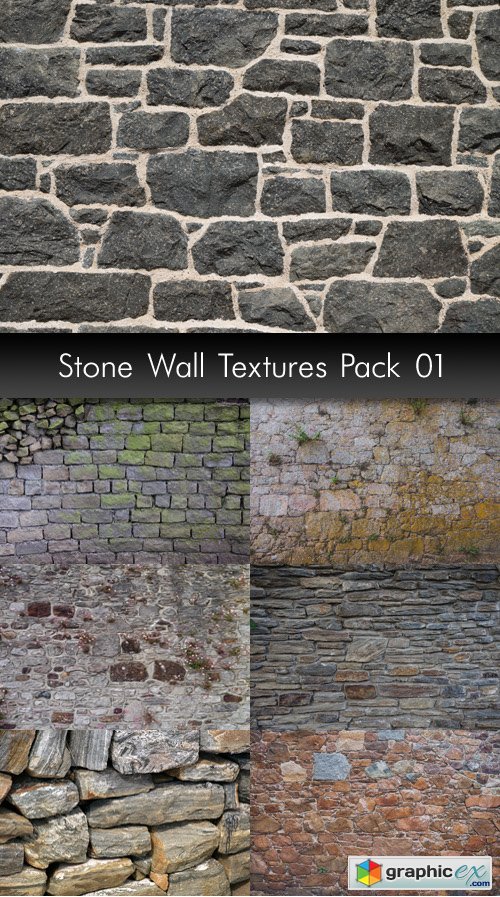Stone Wall Textures, pack 1