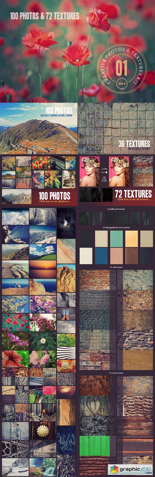 Creative Photos & Textures Kit - v.1 - CM 69418