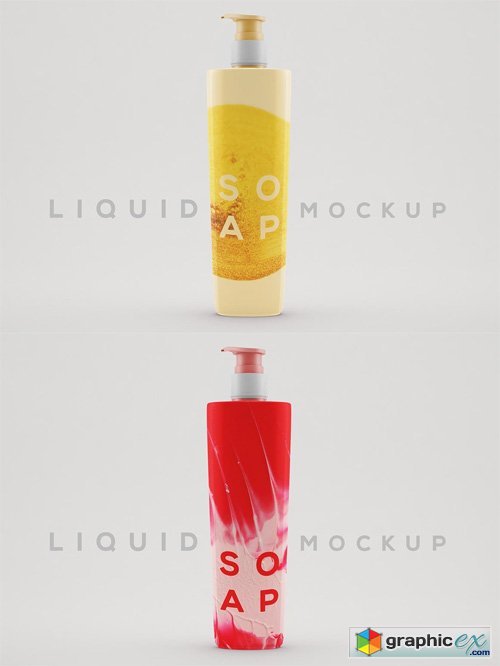  Liquid Soap Mock-up Template