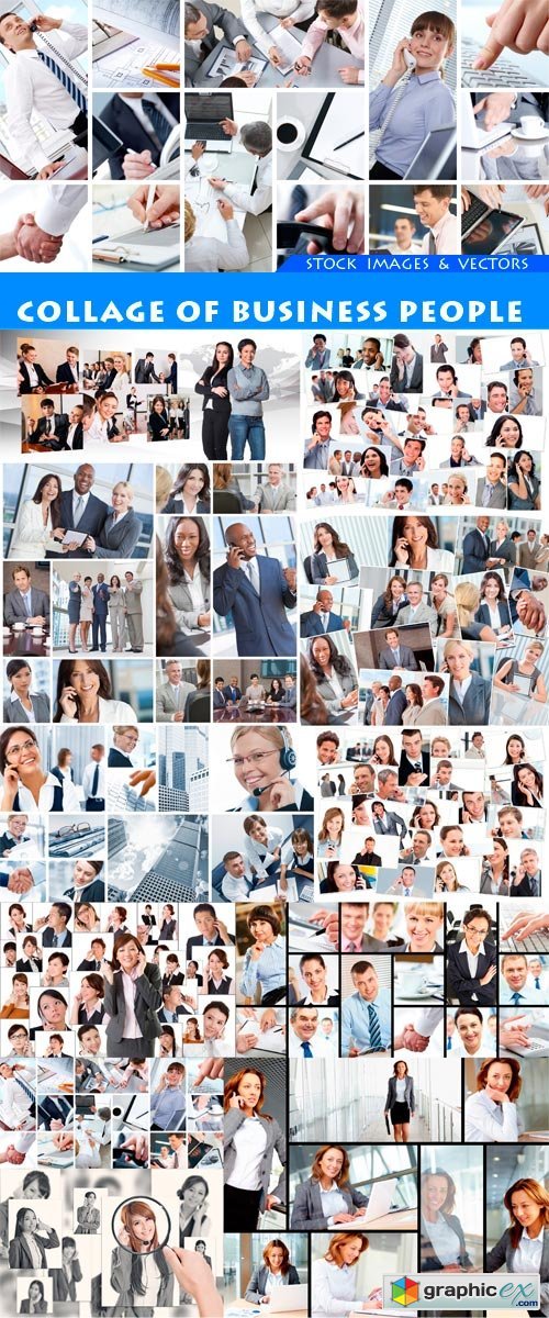 Collage of business people 11X JPEG