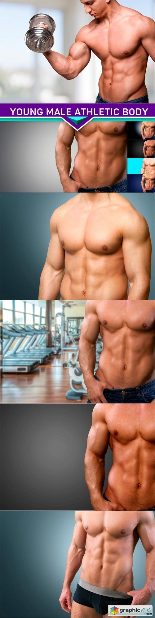 Young male athletic body 10x JPEG