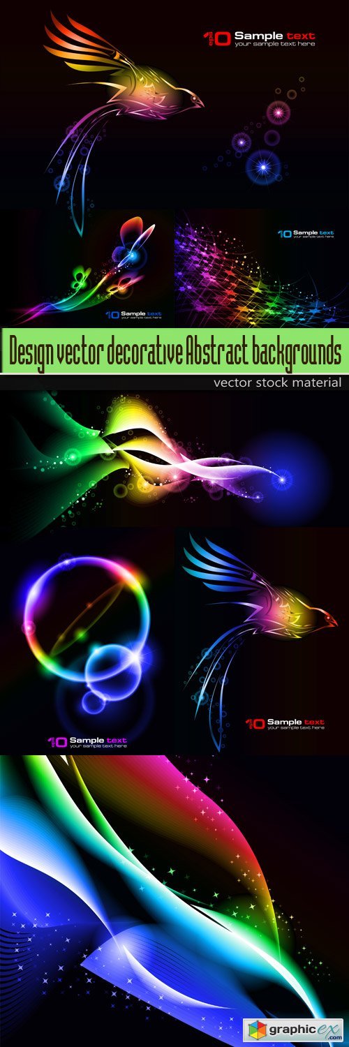 Design vector decorative Abstract backgrounds