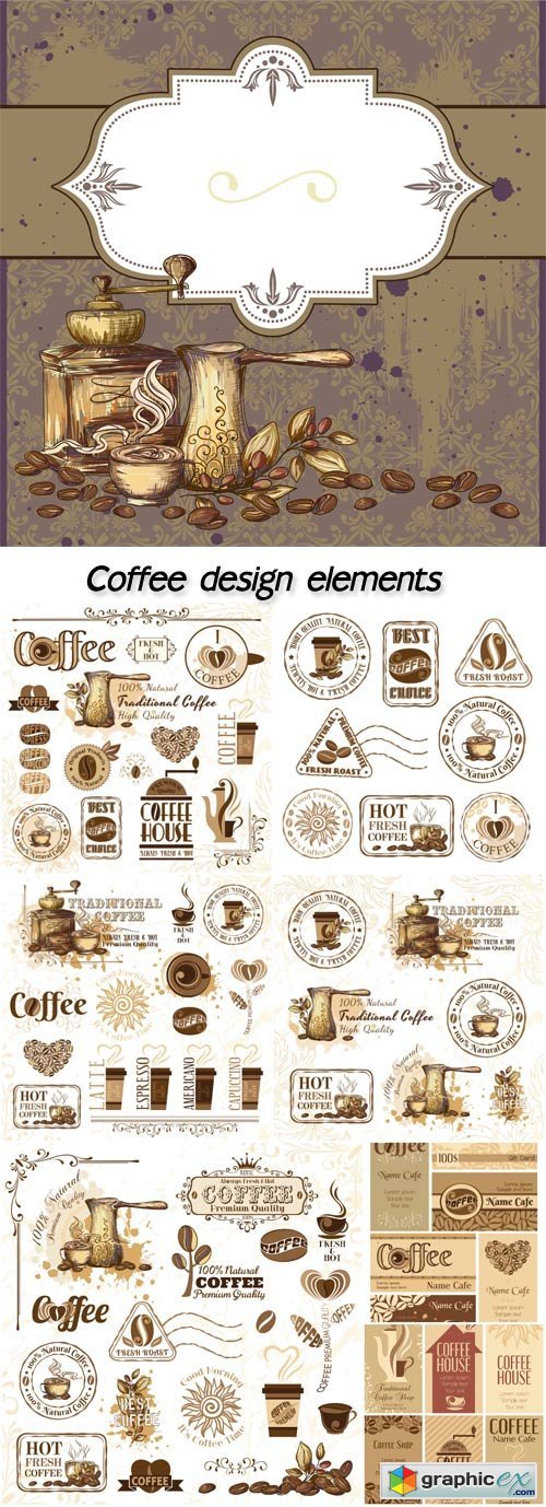 Coffee design elements