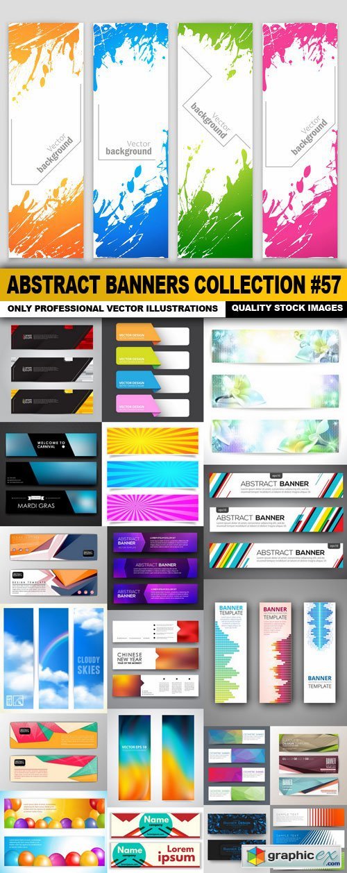 Abstract Banners Collection #57 - 20 Vectors