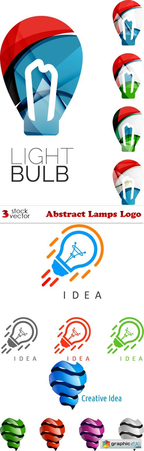 Vectors - Abstract Lamps Logo