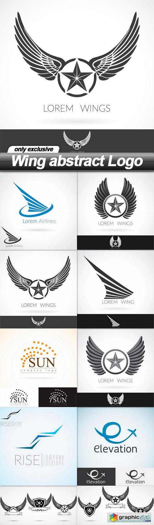  Wing abstract Logo - 10 EPS