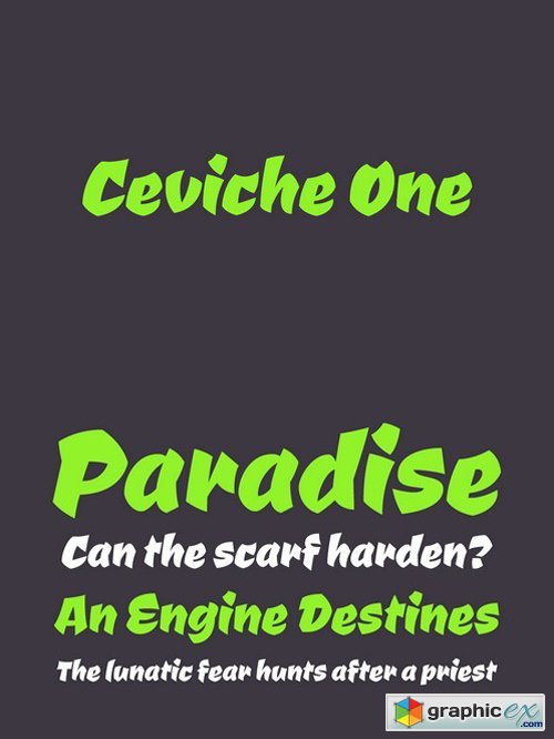 Ceviche One Font