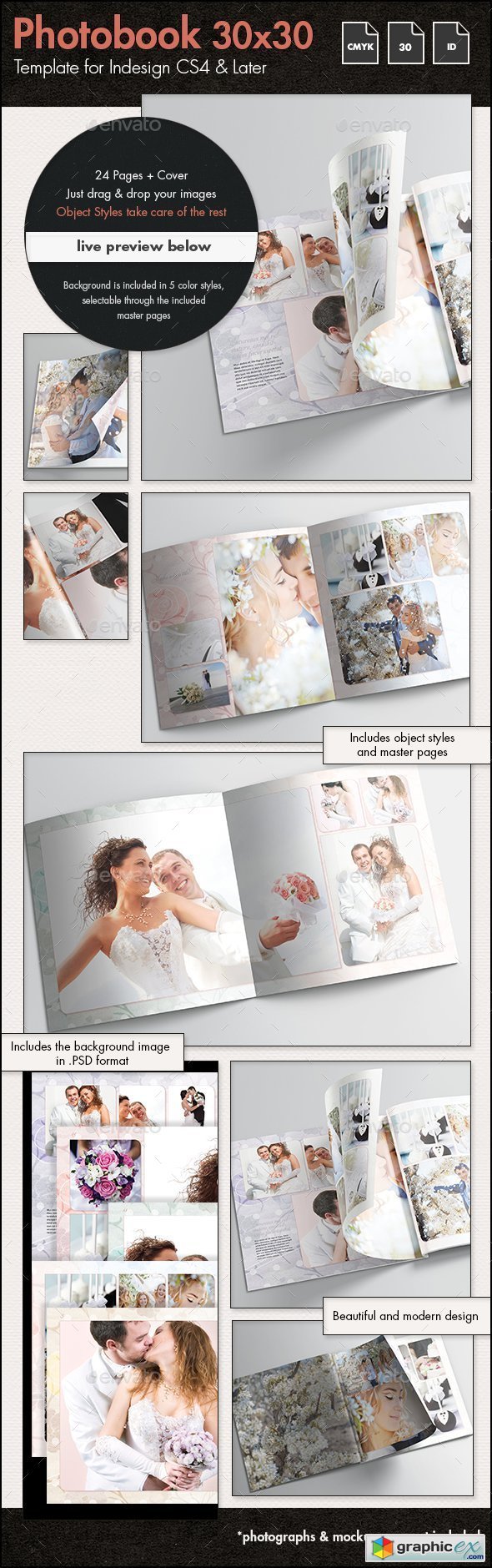 Photobook Wedding Album Template