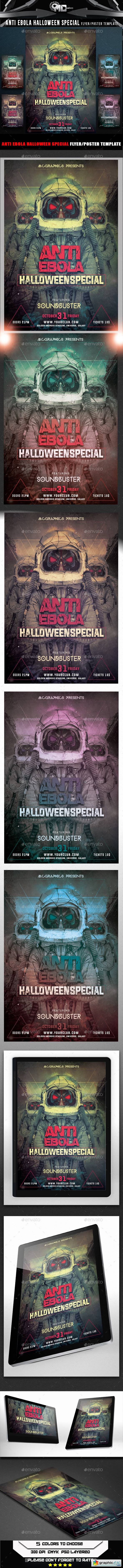 Anti Ebola Halloween Special Flyer Template