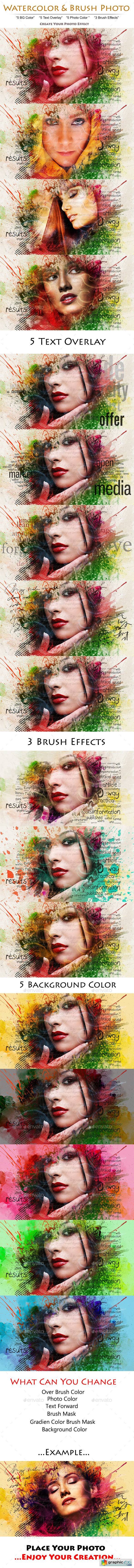 Watercolor & Brush Photo