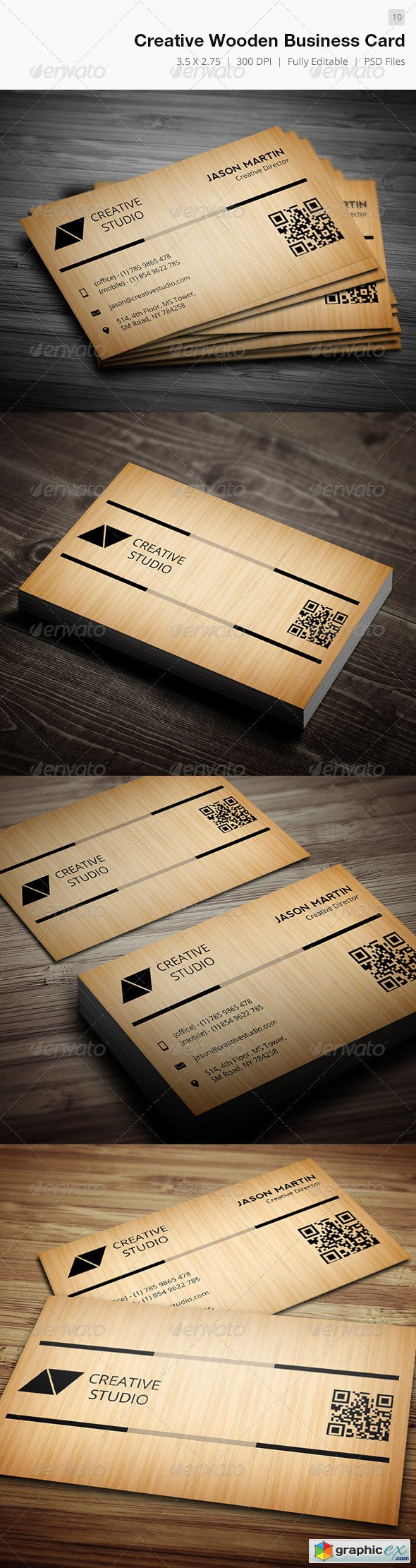 Creative Wooden Business Card - 10
