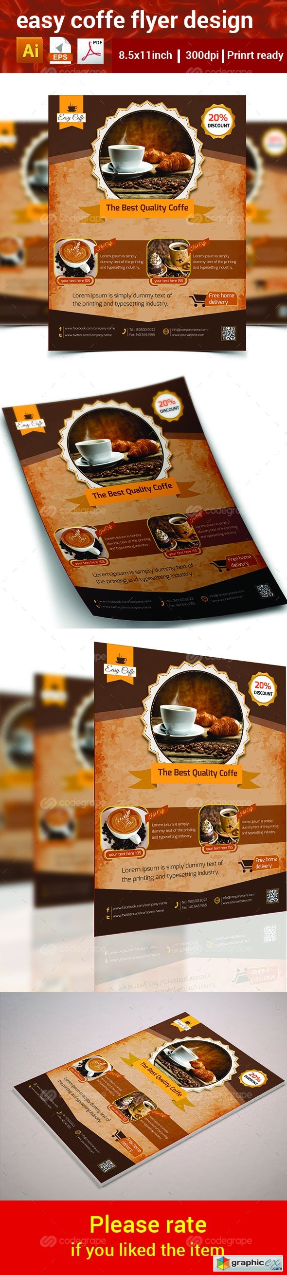  Easy Coffee Flyer 