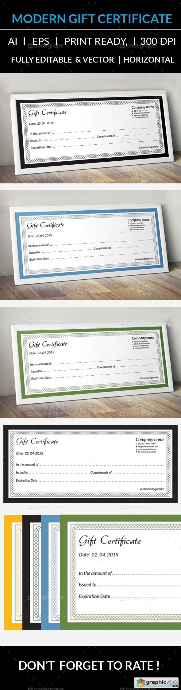  Clean Gift Certificate