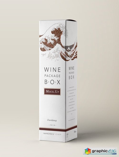  Psd Wine Box Packaging Mockup