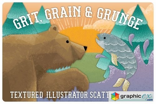 Grit, Grunge & Grain Scatter Brushes