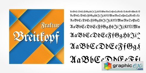 Breitkopf Fraktur Pro Font Family 1 Fonts 