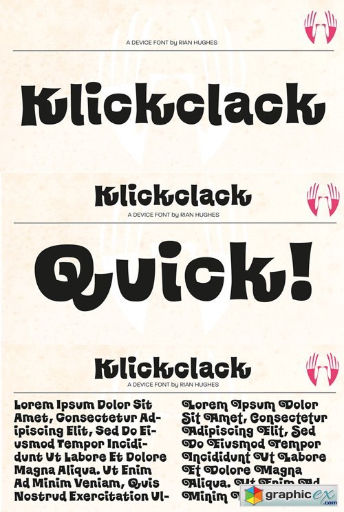 Klickclack Font Family 