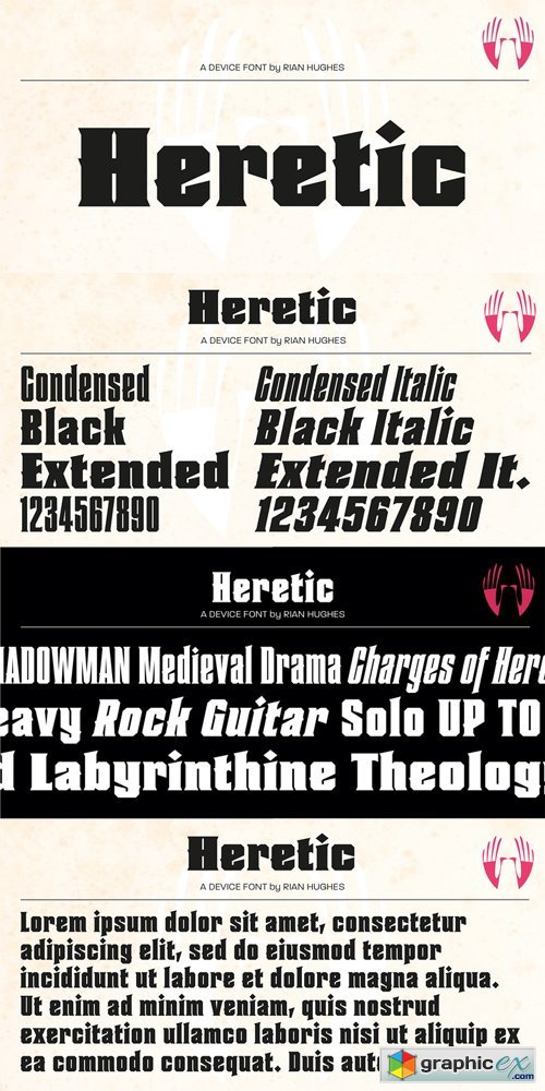 Heretic Font Family 