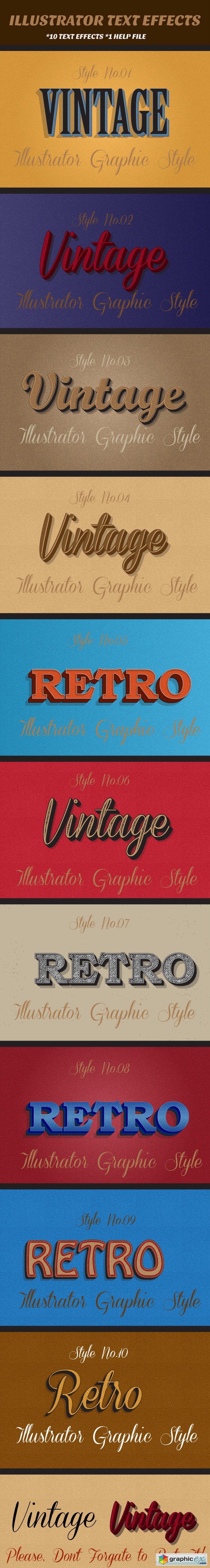 Retro Vintage Text Effects 12607083