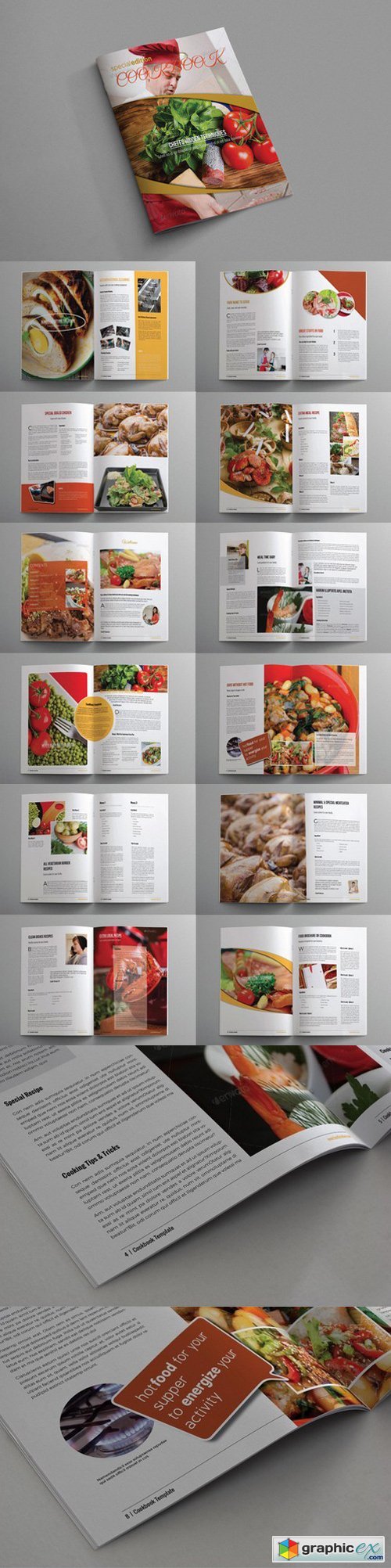 Cookbook Food Brochure