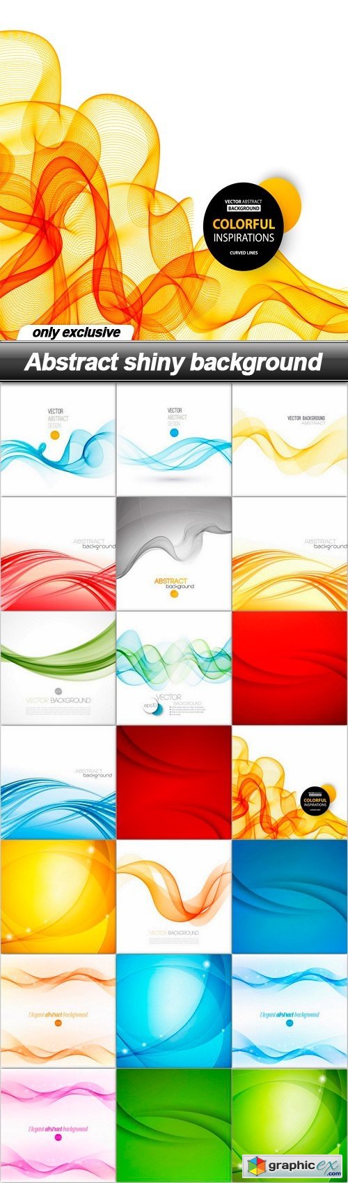 Abstract shiny background - 21 EPS