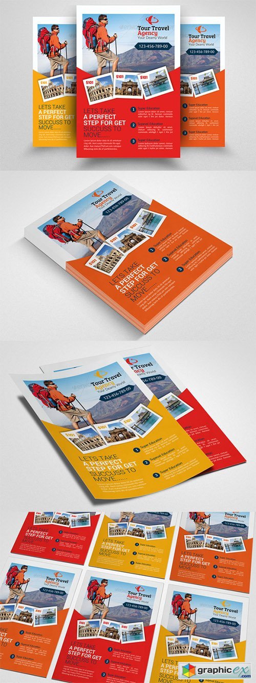 Tour Travel Agency Flyer Template 552389