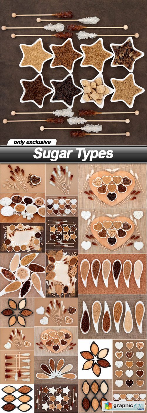 Sugar Types - 24 UHQ JPEG