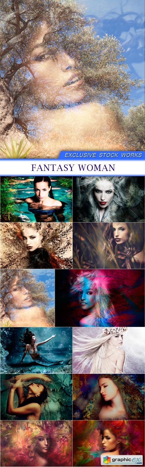 Fantasy woman 12X JPEG