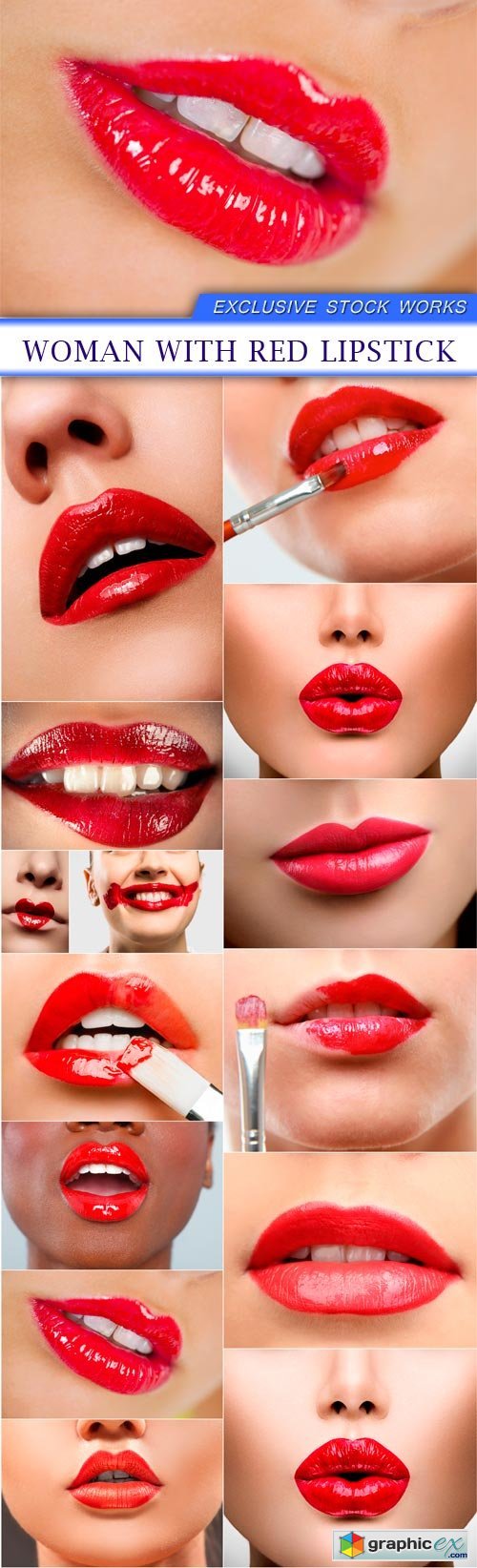 Woman with red lipstick 14X JPEG