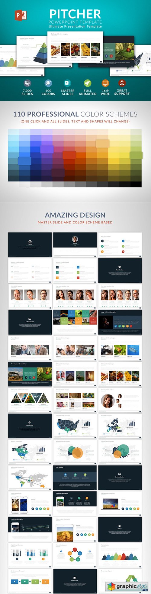 Pitcher Powerpoint template