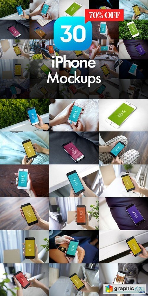 30 iPhone Mockups
