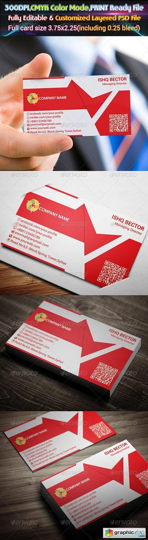 Red Creative Business Card