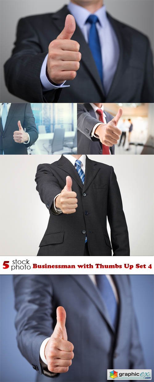 Photos - Businessman with Thumbs Up Set 4