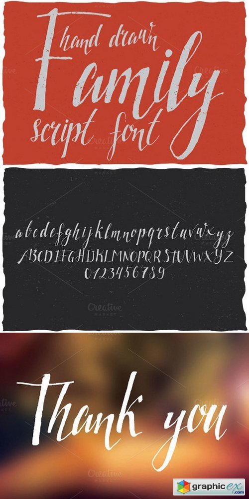 Family Hand Drawn Font 