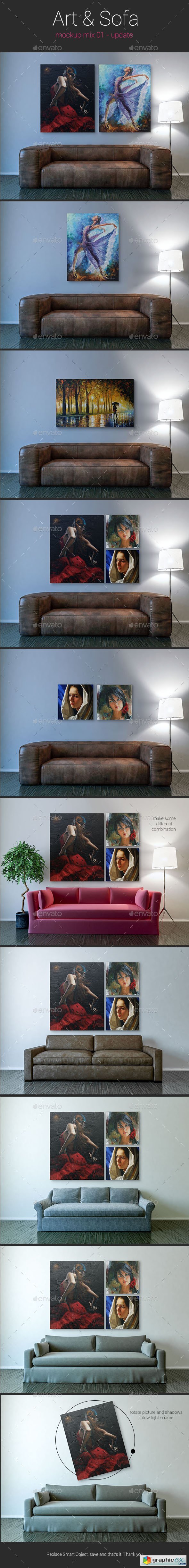 Art & Sofa Mockup