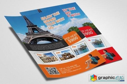 Tour Travel Agency Flyer Template 558388