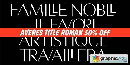 Averes Title Roman Font Family - 3 FONT 