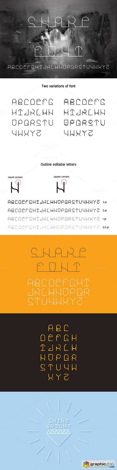 Snake vector linear font