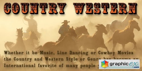 Country Western Font Family