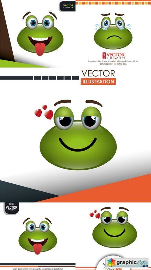 Frog Emoticon Design