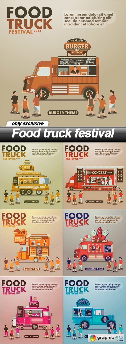Food truck festival - 7 EPS
