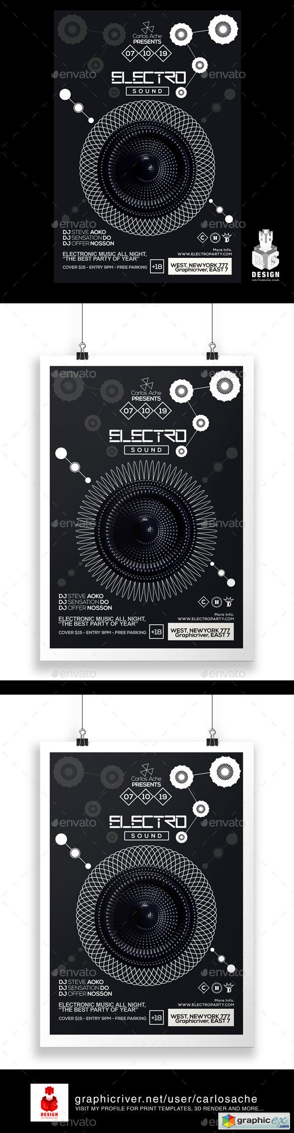 Electro Sound Flyer - Poster Template