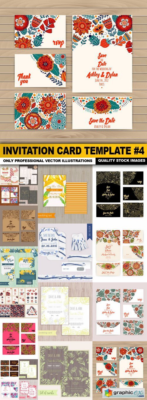 Invitation Card Template #4 - 20 Vector