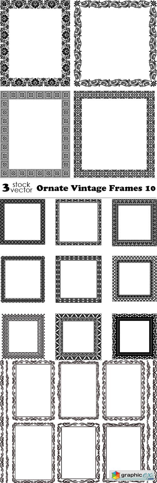 Vectors - Ornate Vintage Frames 10