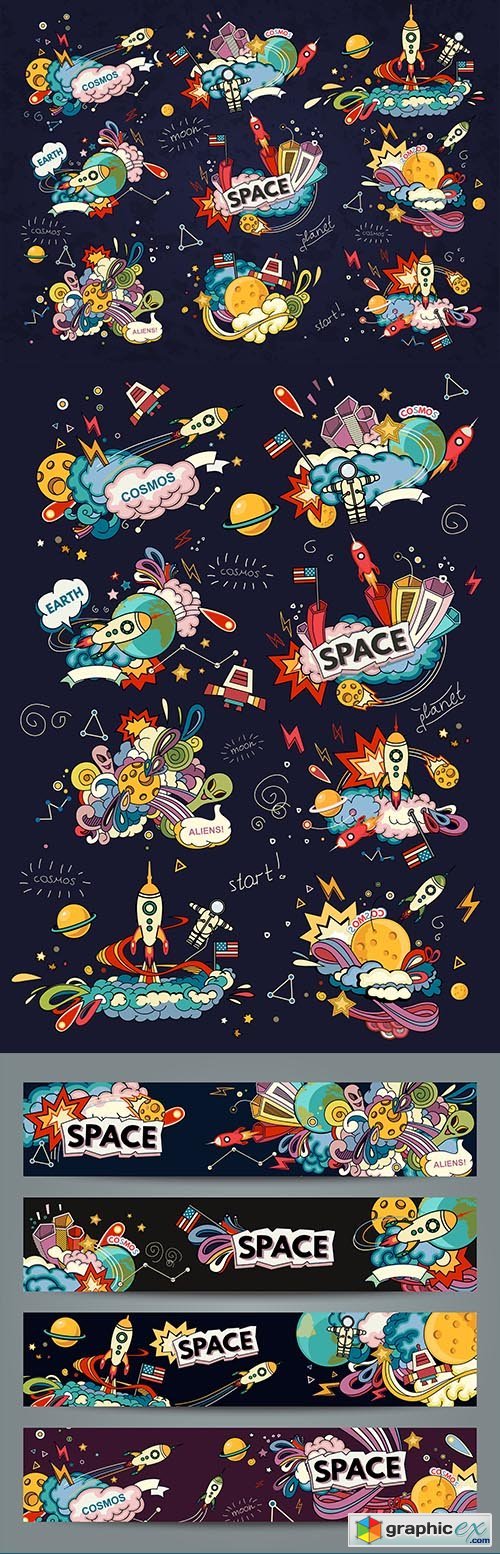 Space Cartoon Style