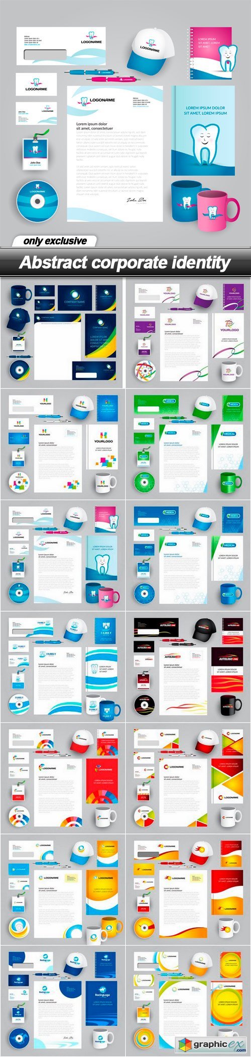 Abstract corporate identity - 14 EPS